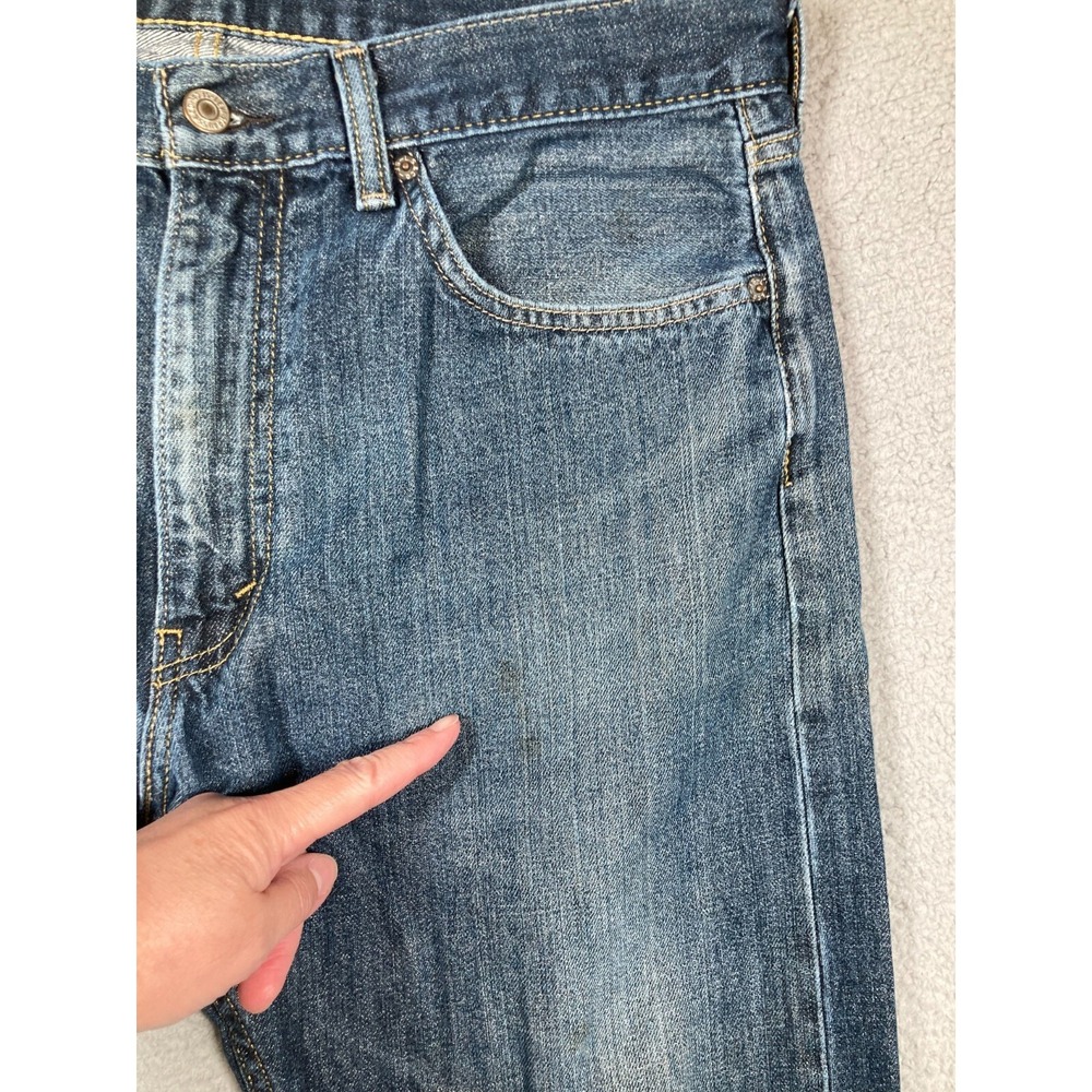 Levis Jeans Men's 36x30* Blue 505 Regular‎ Straight American Medium Wash Denim - Picture 2 of 16